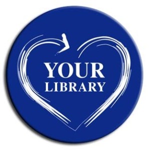 Heart Your Library - Blue